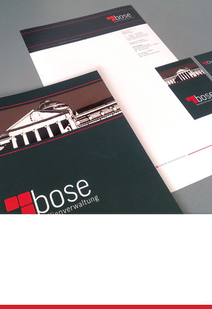 Corporate Design: Immobilienverwaltung Bose